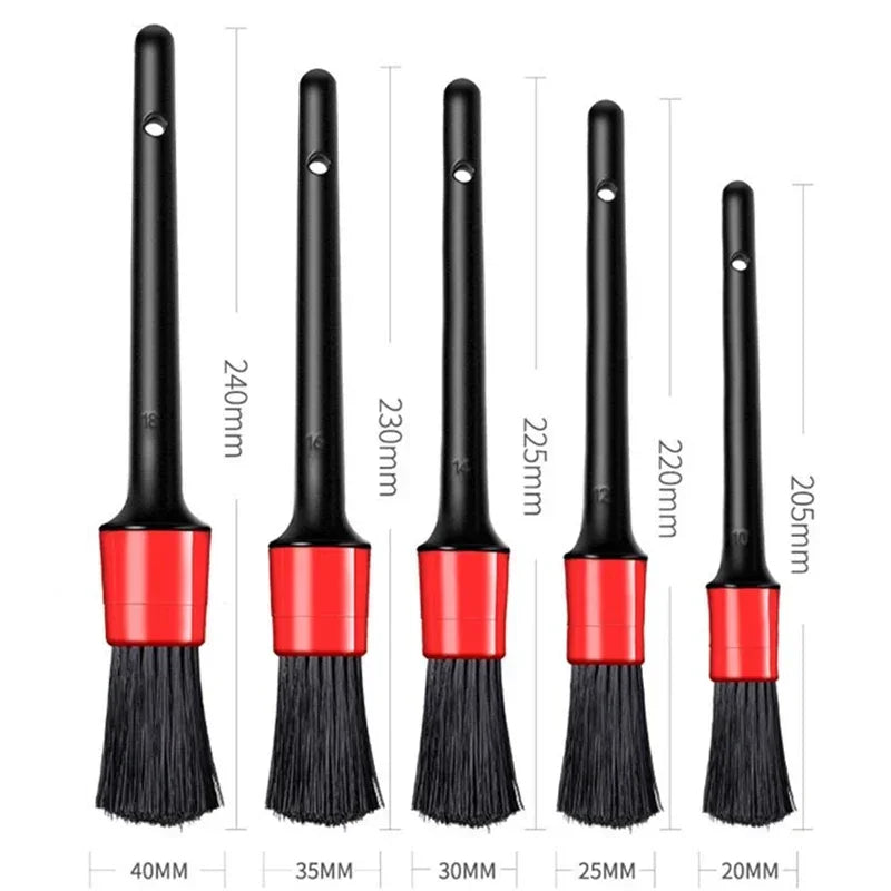 Pack de 5 Cepillos para Limpieza de Coche