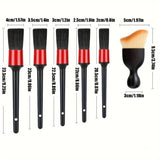 Kit de 6 cepillos de detailing para coche