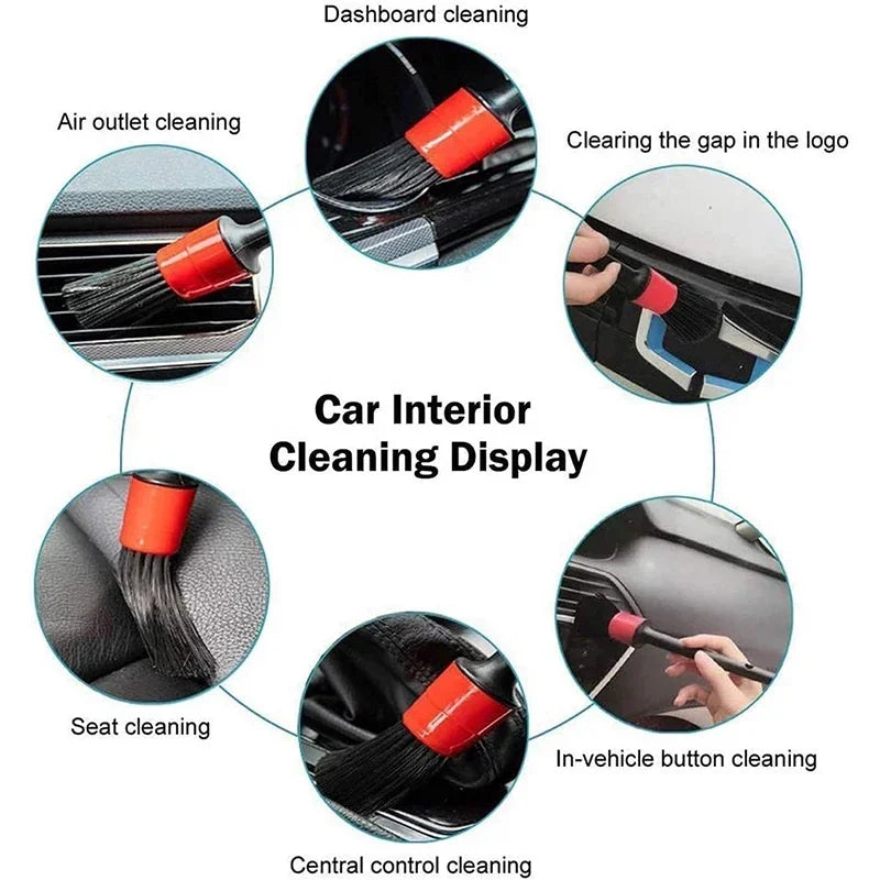 Pack de 5 Cepillos para Limpieza de Coche